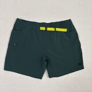 Outdoor Research Ferrosi Shorts XXL Green 7” Hiking Trail Stretch Belted 287644